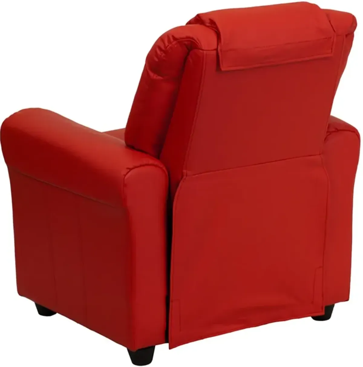 Mini Me Kids Red Recliner with Cup Holder