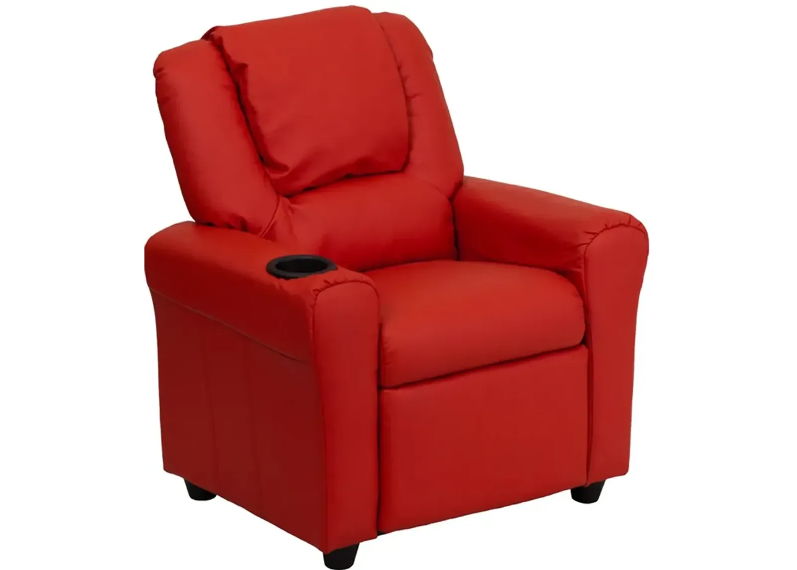 Mini Me Kids Red Recliner with Cup Holder