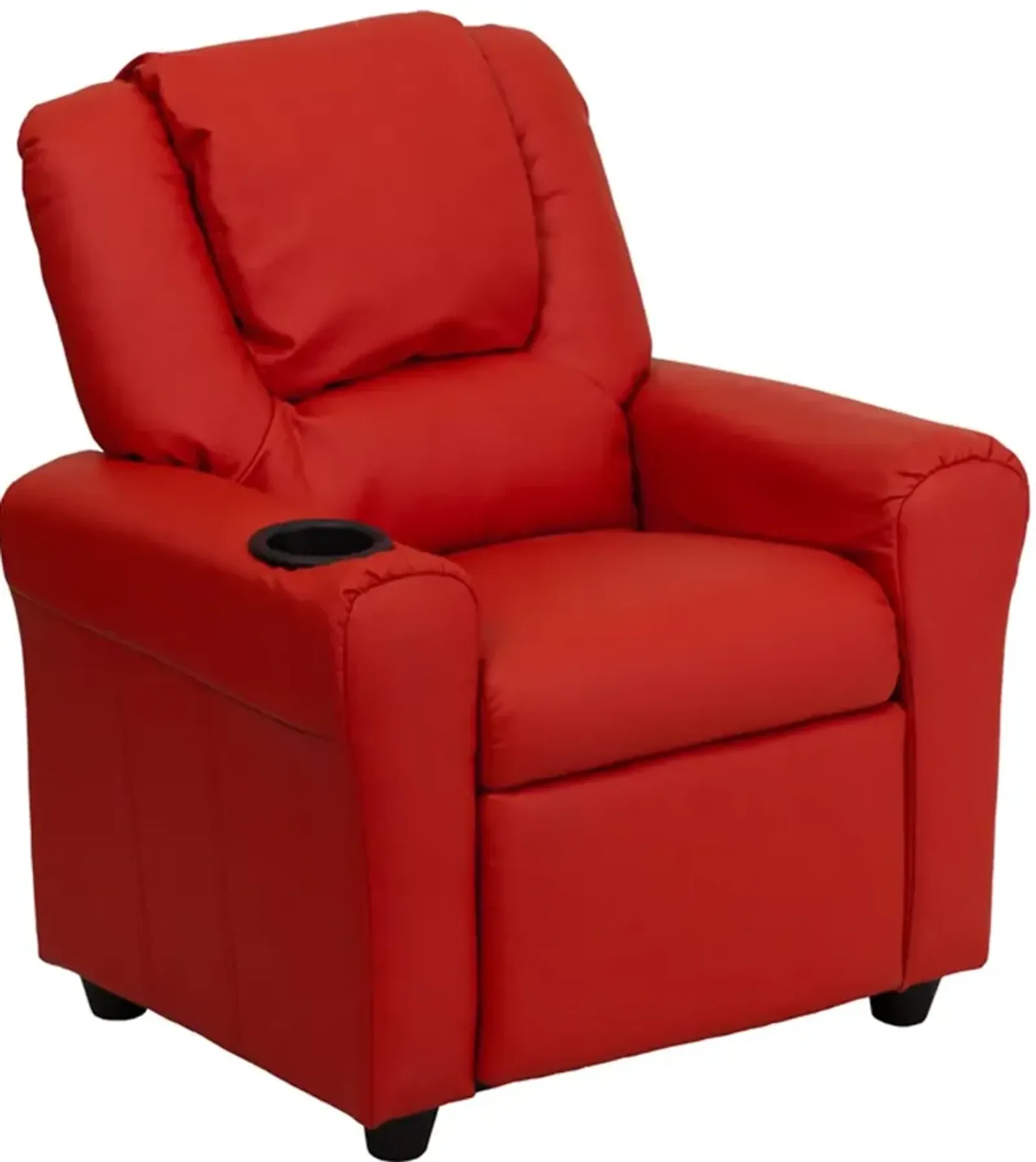 Mini Me Kids Red Recliner with Cup Holder