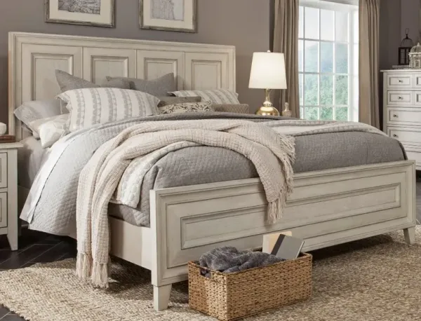 Raelynn White King Bed