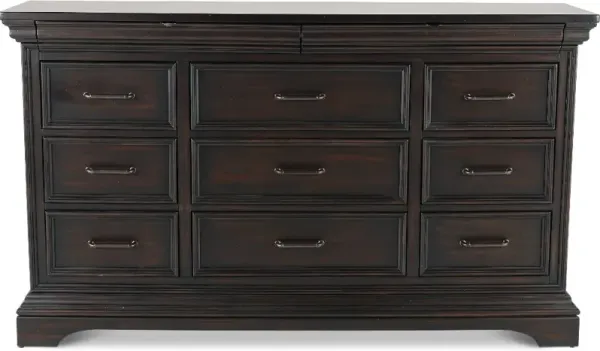 Caldwell Dark Brown Dresser