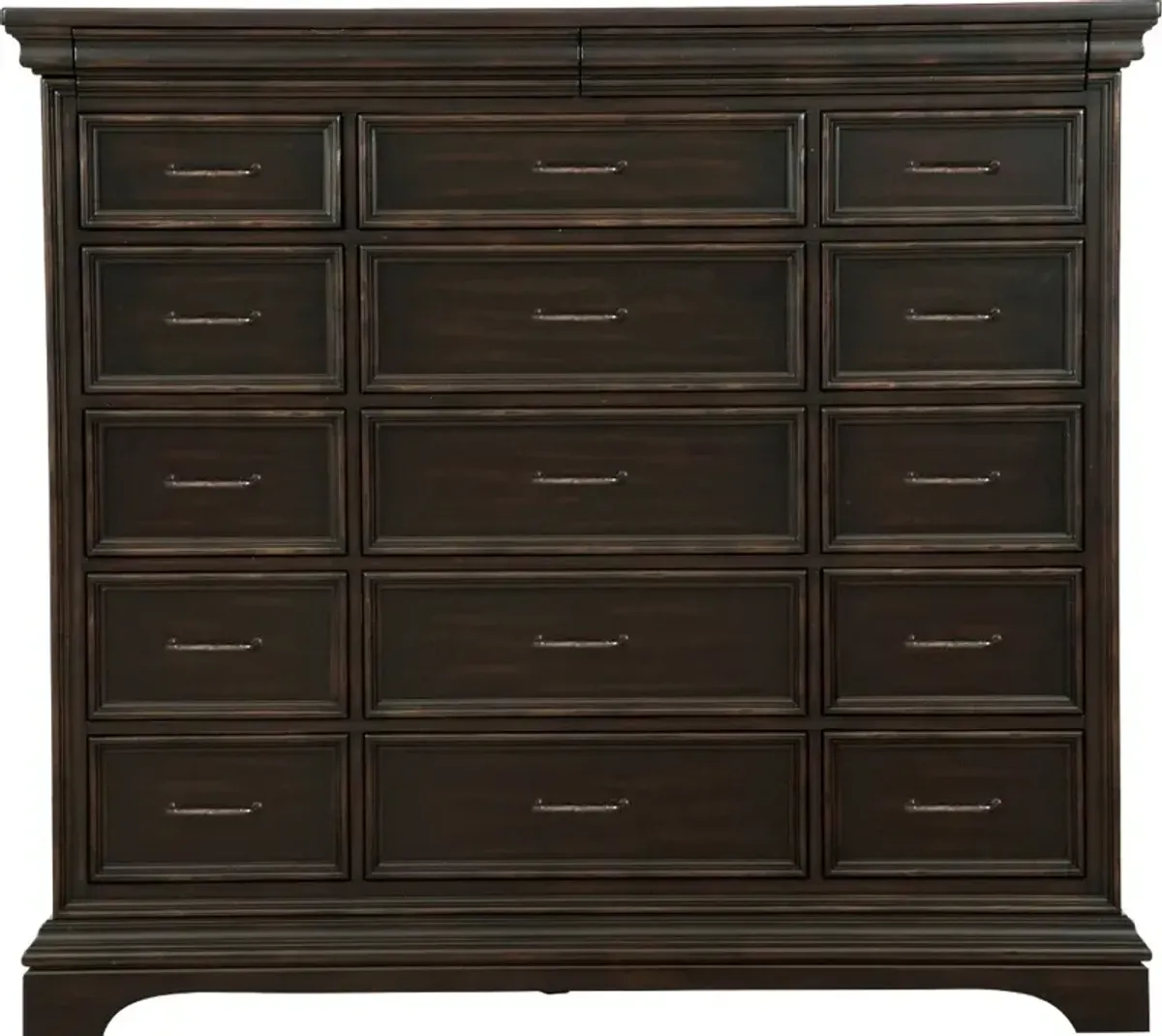 Caldwell Dark Brown Large Chest of Drawers