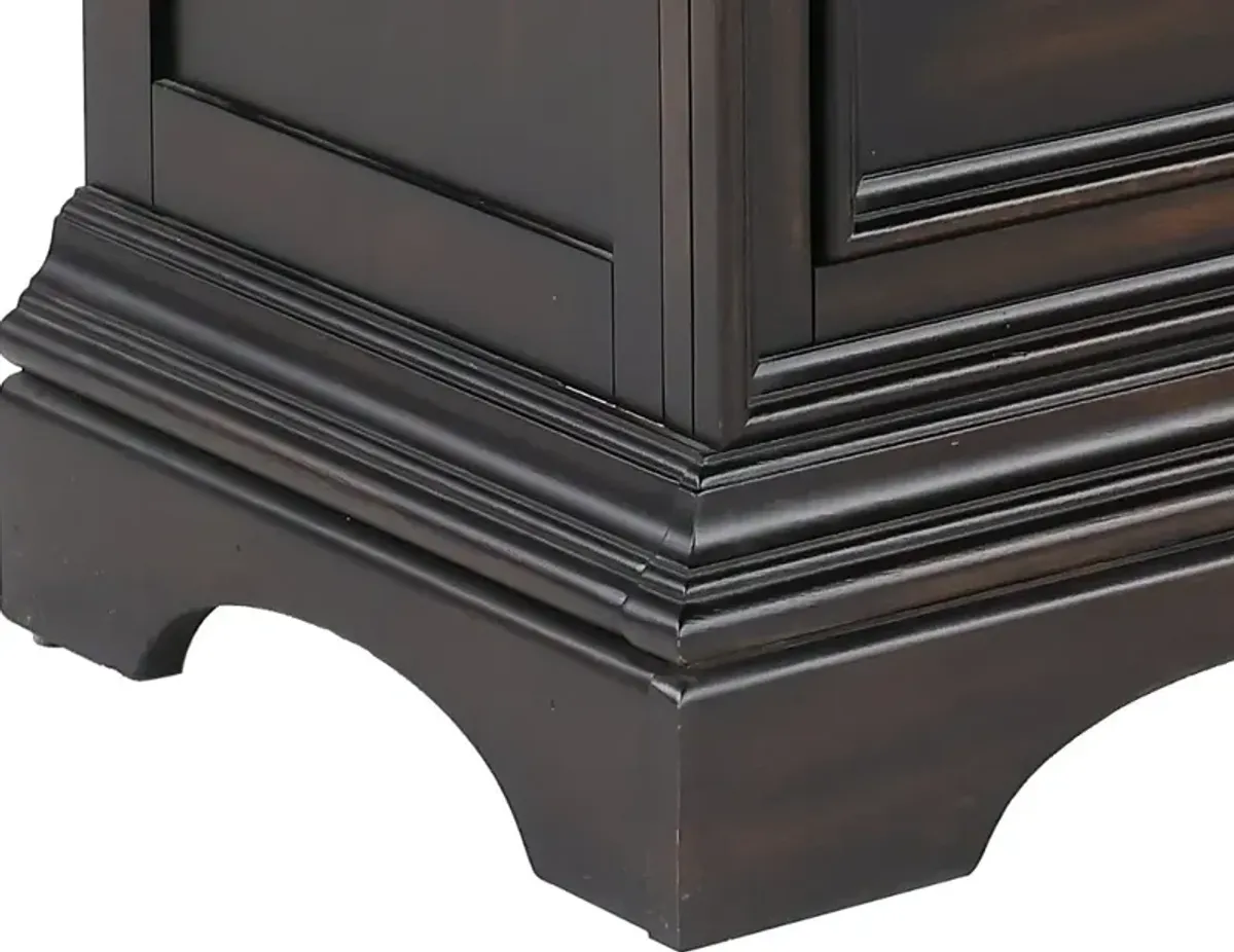 Caldwell Dark Brown Large Chest of Drawers