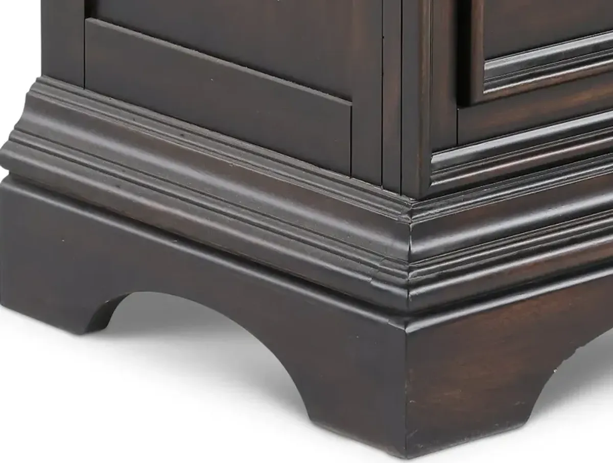 Caldwell Dark Brown Nightstand