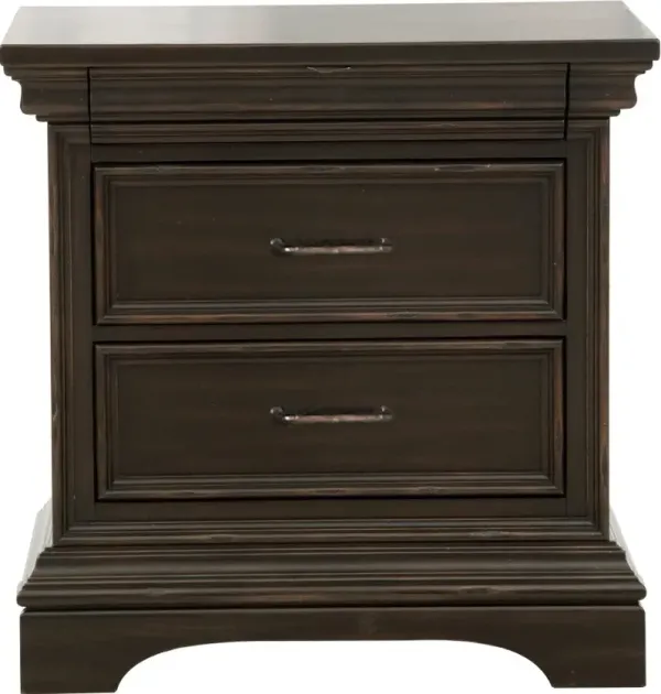 Caldwell Dark Brown Nightstand