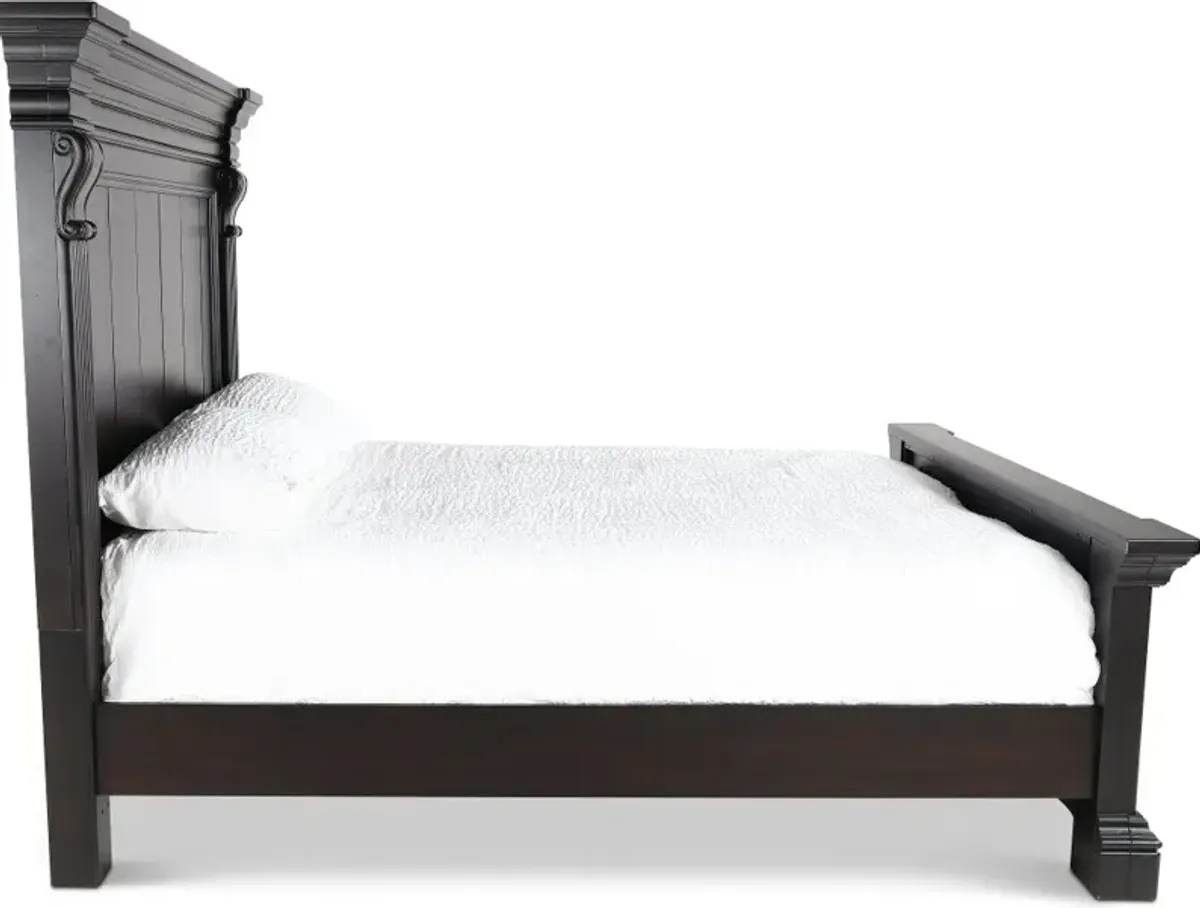 Caldwell Dark Brown Queen Bed