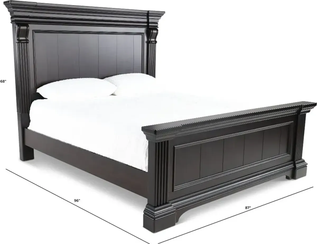 Caldwell Dark Brown King Bed