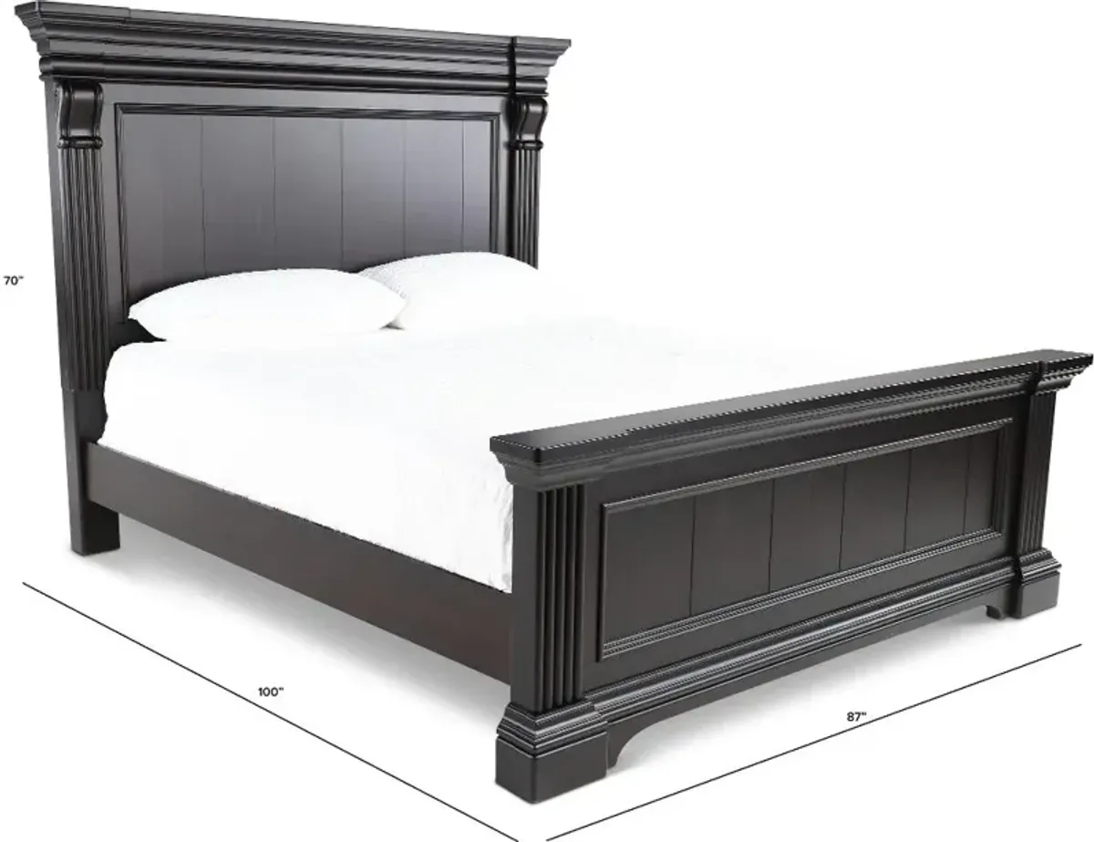 Caldwell Dark Brown California King Bed