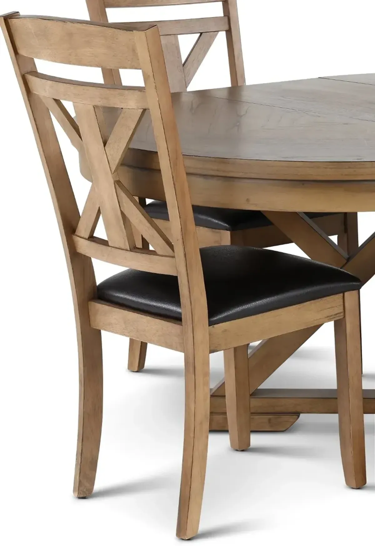 Grandview Traditional Brown 5 Piece Round Dining Set