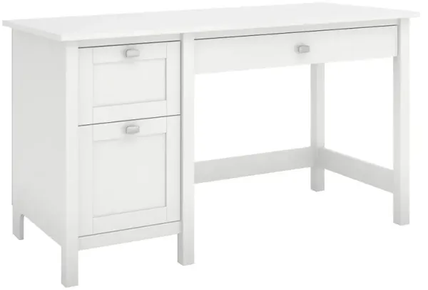 Broadview White Computer Desk