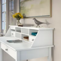 Broadview Pure White Desktop Organizer - Bush Furniture