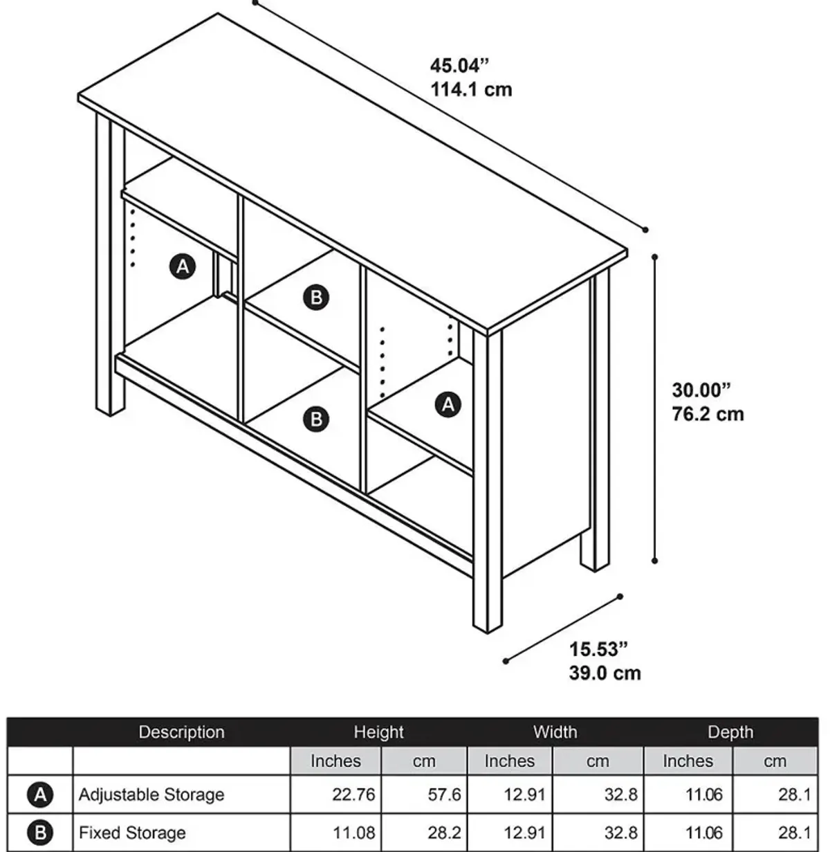 Broadview Pure White 6 Cube Storage Bookcase