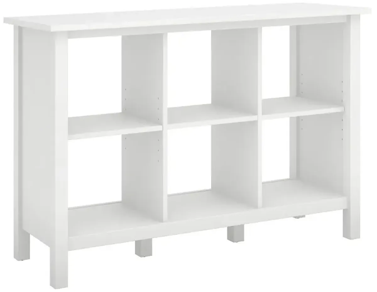 Broadview Pure White 6 Cube Storage Bookcase