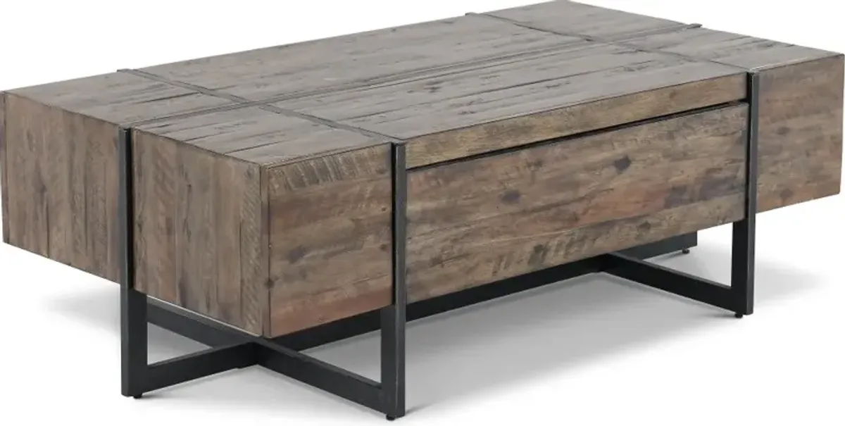 Modern Timber Brown Wood Coffee Table