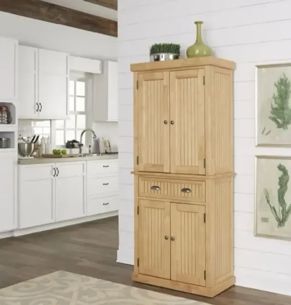 Nantucket Natural Maple Tall Storage Pantry