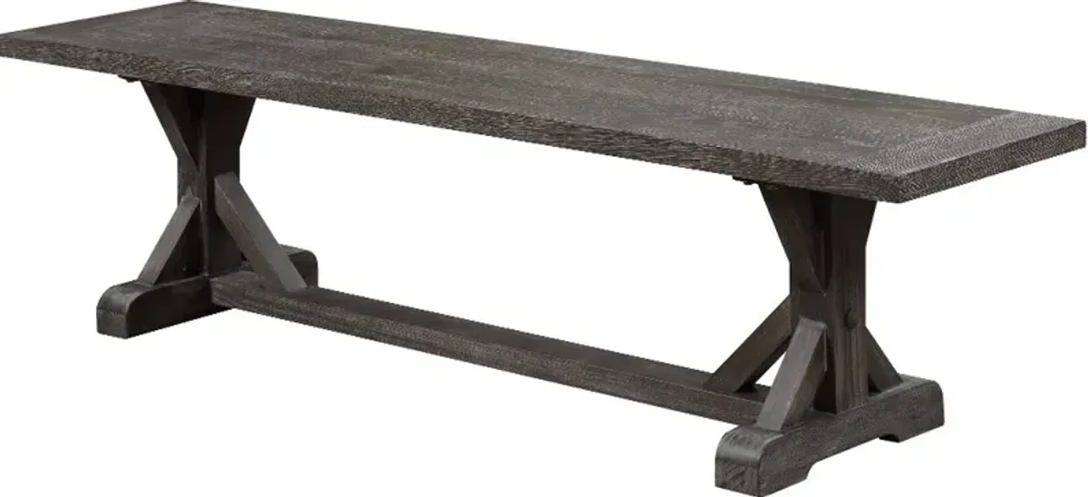 Paladin Charcoal Dining Bench