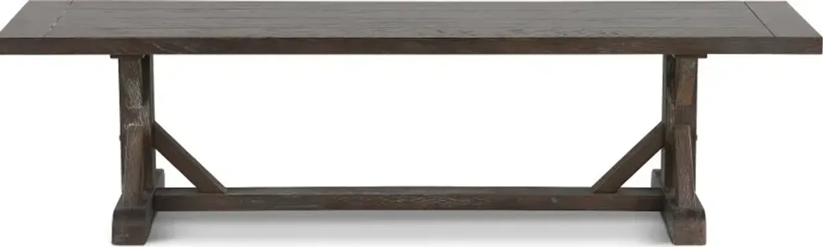 Paladin Charcoal Dining Bench