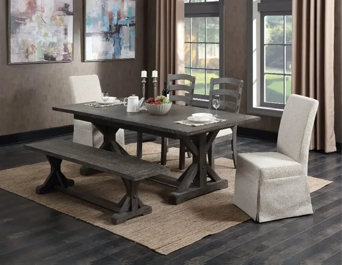 Paladin Charcoal 6 Piece Dining Set