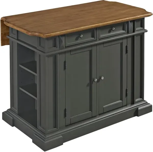 Americana Charcoal Gray Kitchen Island
