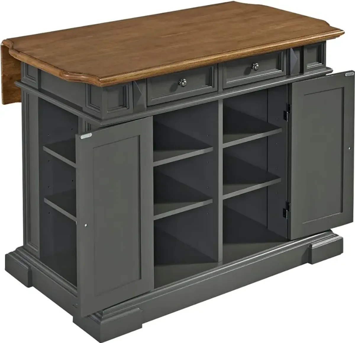 Americana Charcoal Gray Kitchen Island