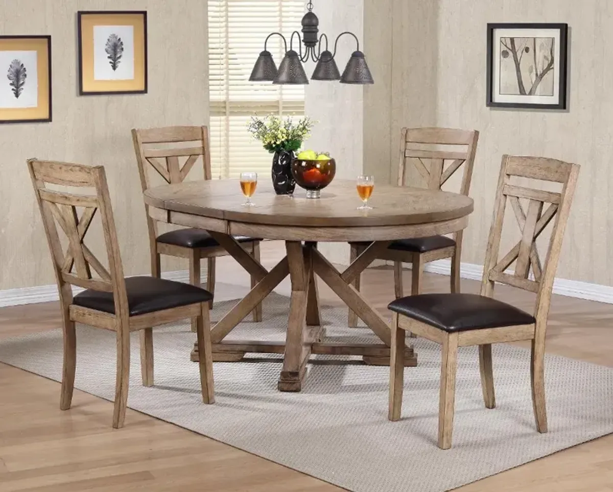 Grandview Mushroom Round Dining Table