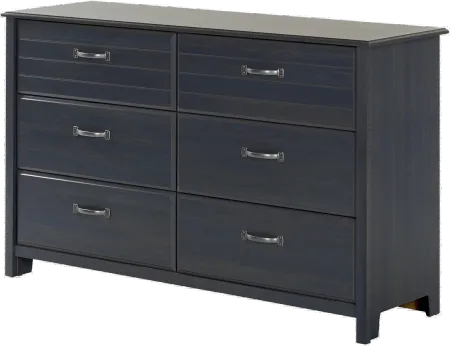 Ulysses Blue 6-Drawer Double Dresser - South Shore