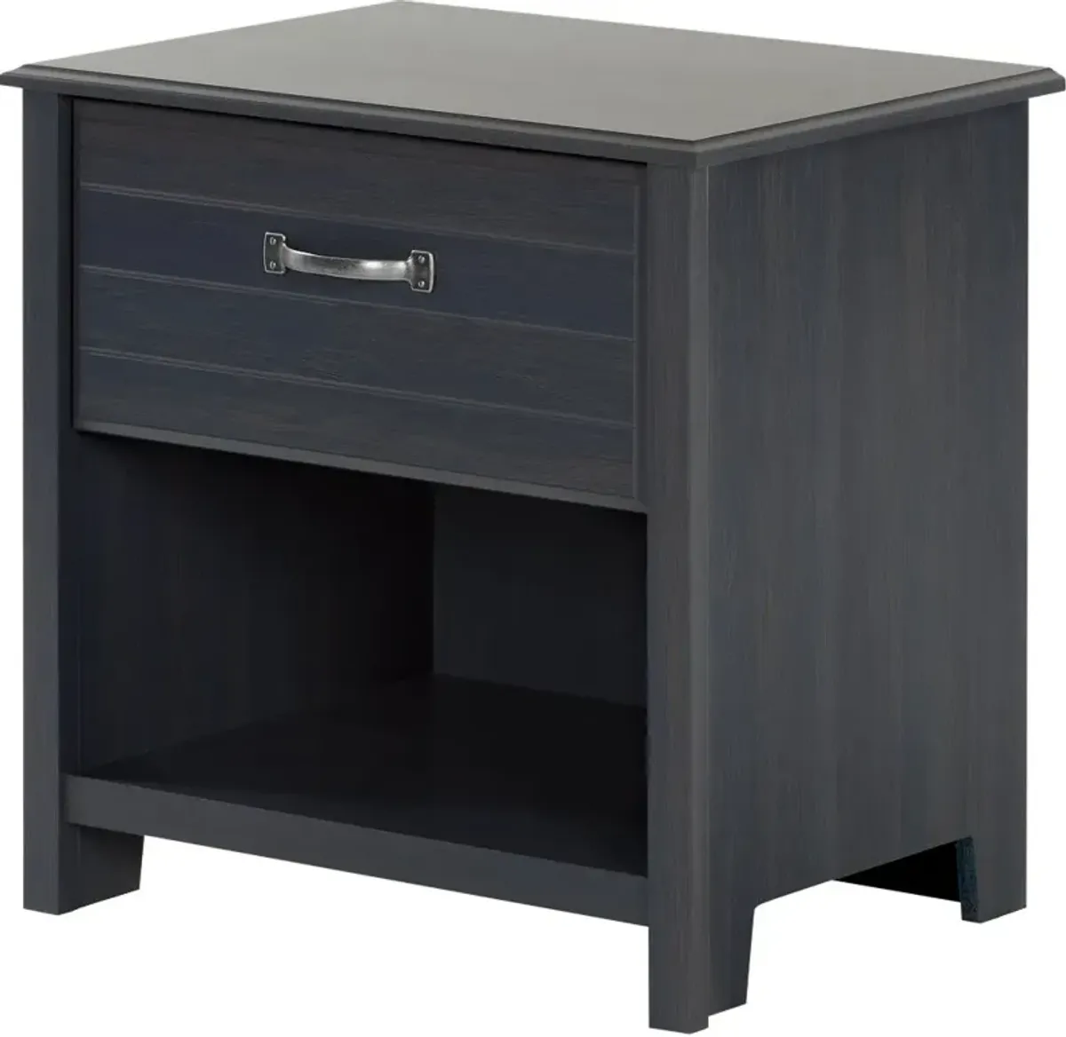 Ulysses Blue 1-Drawer Nightstand - South Shore