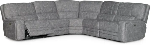 Rock Quarry Gray 5 Piece Tailored Reclining Sectional