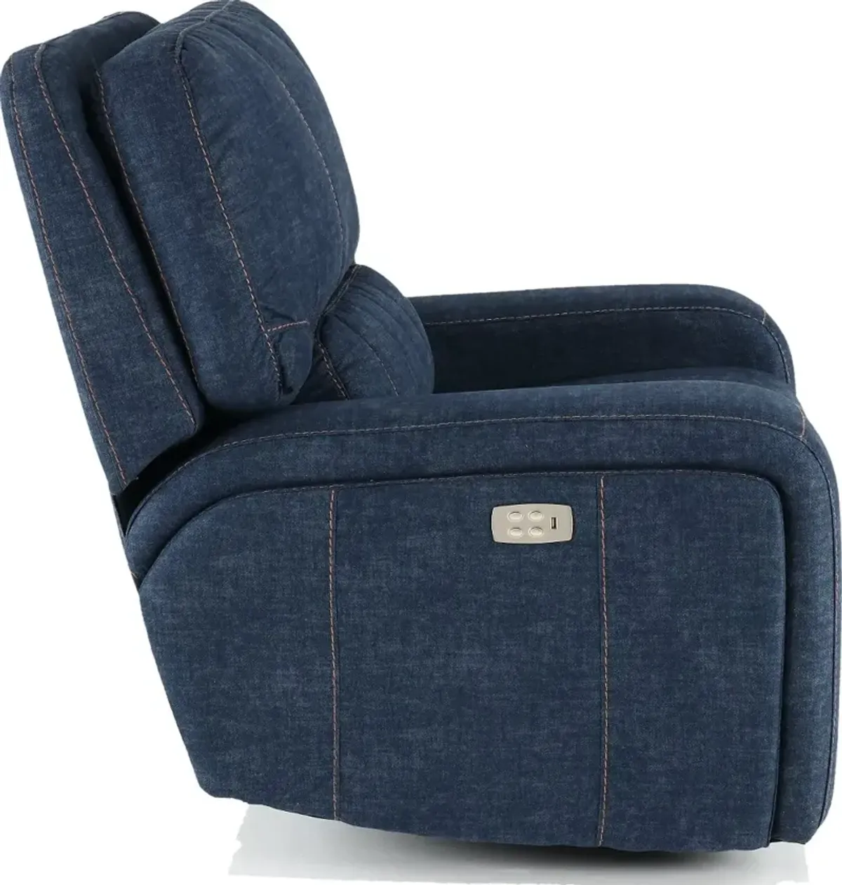 Rock Quarry Indigo Blue Power Recliner