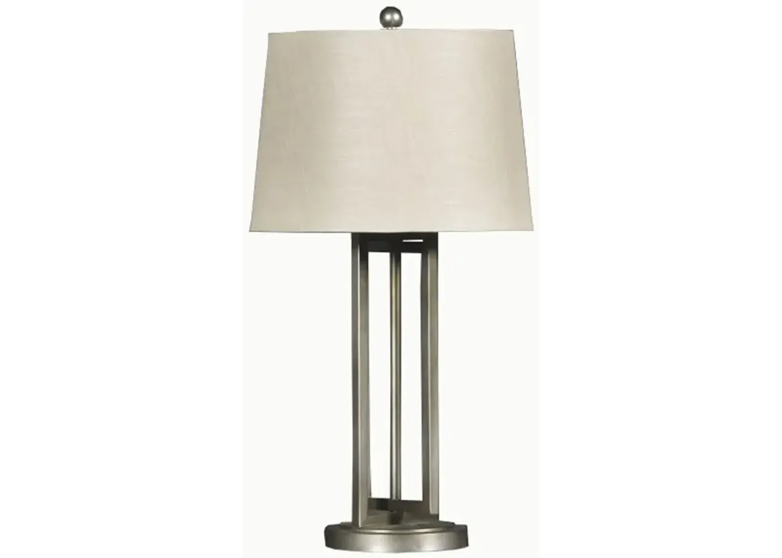 Dark Silver Metal Table Lamp