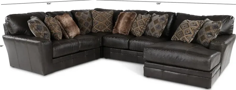 Denali Steel Gray 4 Piece Sectional