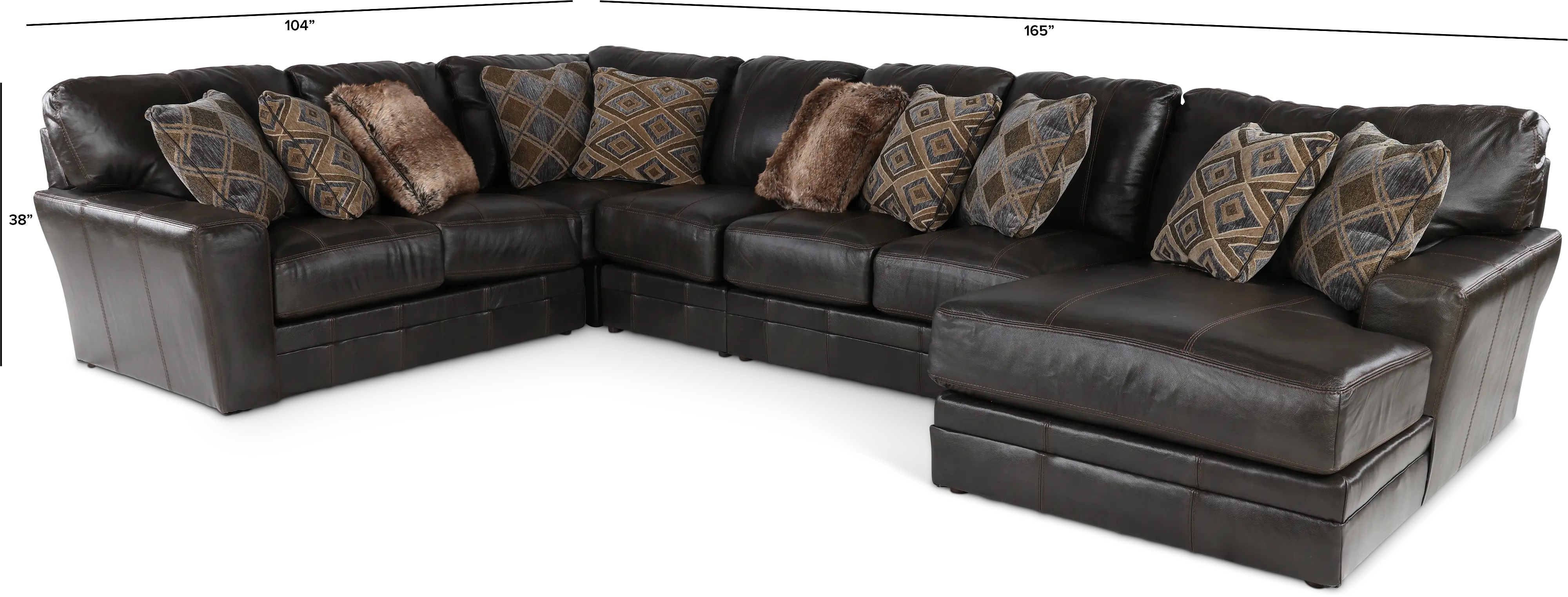 Denali Steel Gray 5 Piece Sectional