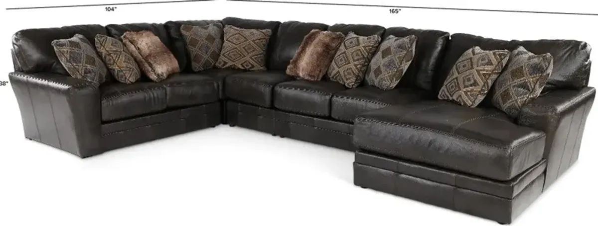 Denali Steel Gray 5 Piece Sectional