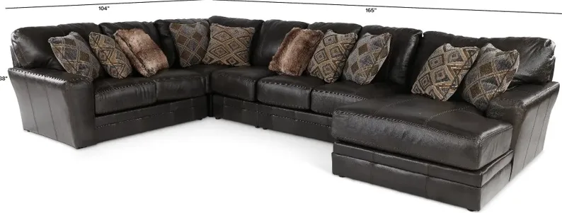 Denali Steel Gray 5 Piece Sectional