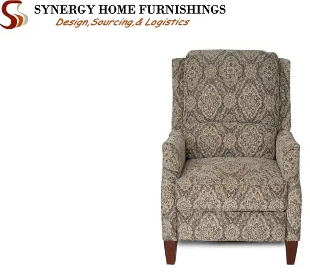 Sandlewood Beige High-Leg Pushback Recliner