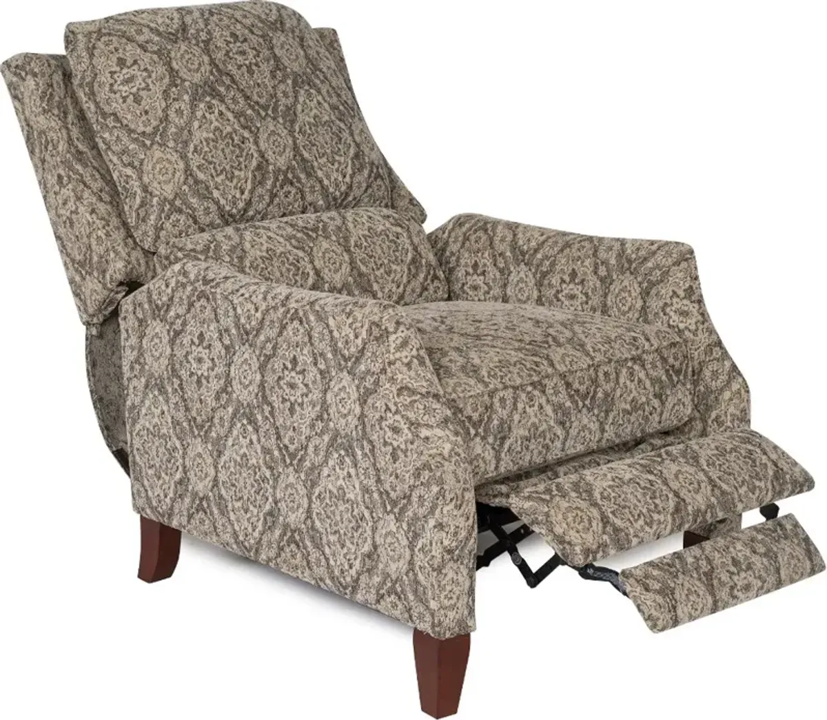 Sandlewood Beige High-Leg Pushback Recliner