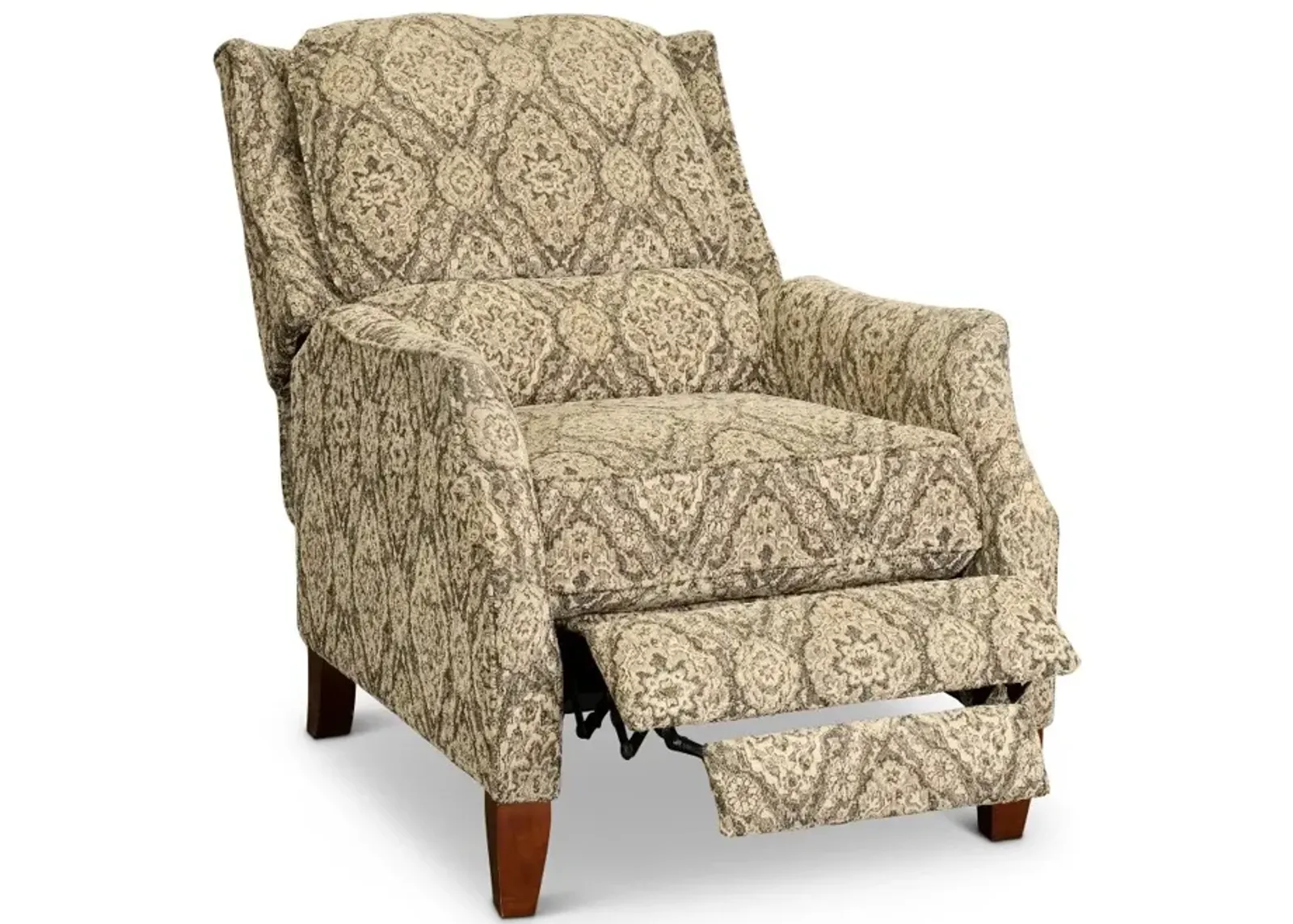 Sandlewood Beige High-Leg Pushback Recliner