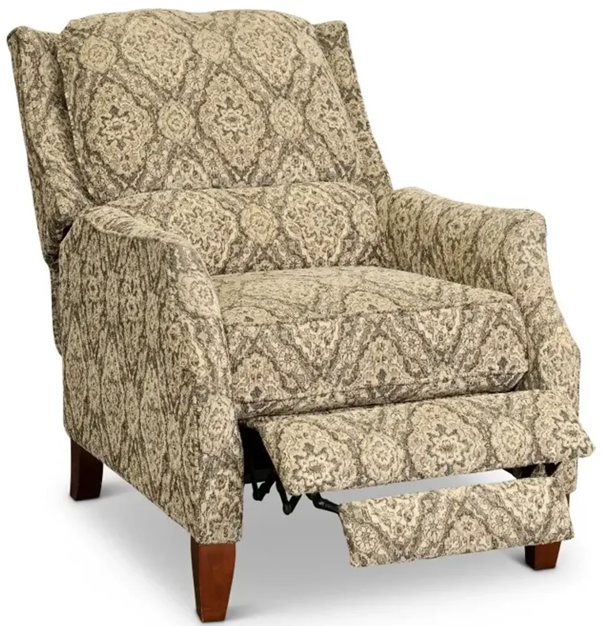 Sandlewood Beige High-Leg Pushback Recliner