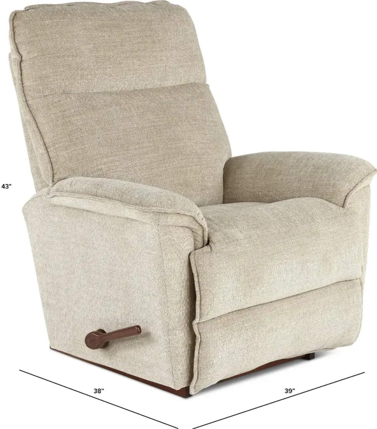 Jay Victorious Barley Tan Manual Rocker Recliner