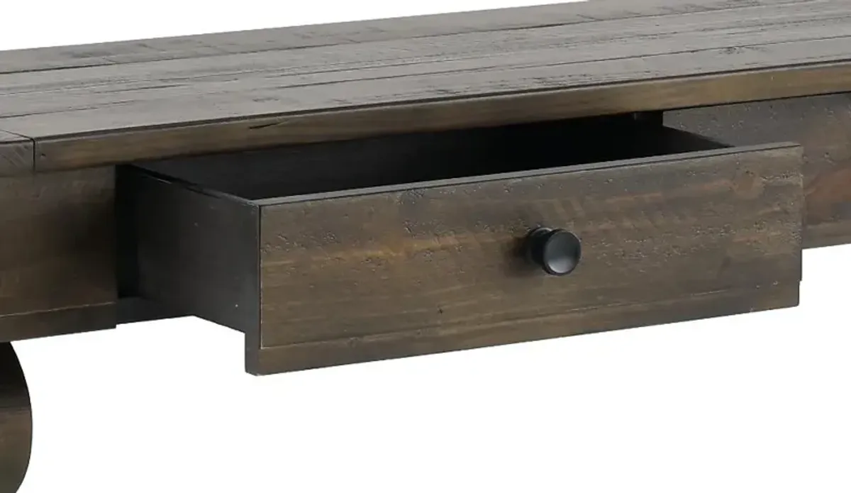 Ballamy Weathered Pine Console Table