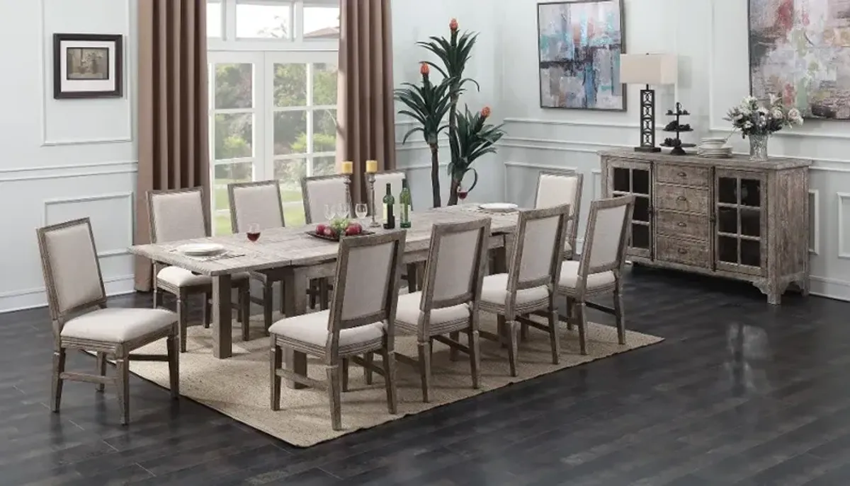 Interlude II Weathered Pine 5 Piece Dining Room Set