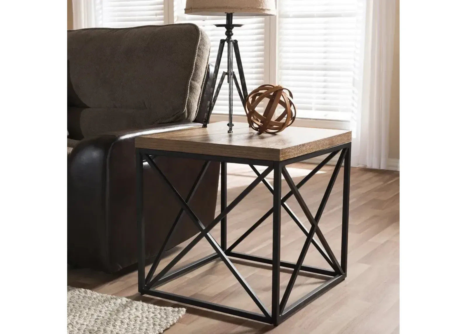 Vintage Industrial End Table - Holden