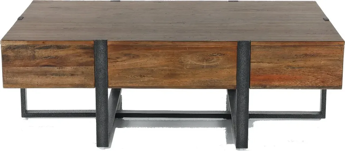 Prescott Rustic Honey Brown Coffee Table