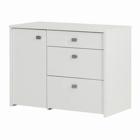 Interface White Storage Unit with File Drawer - South Shore
