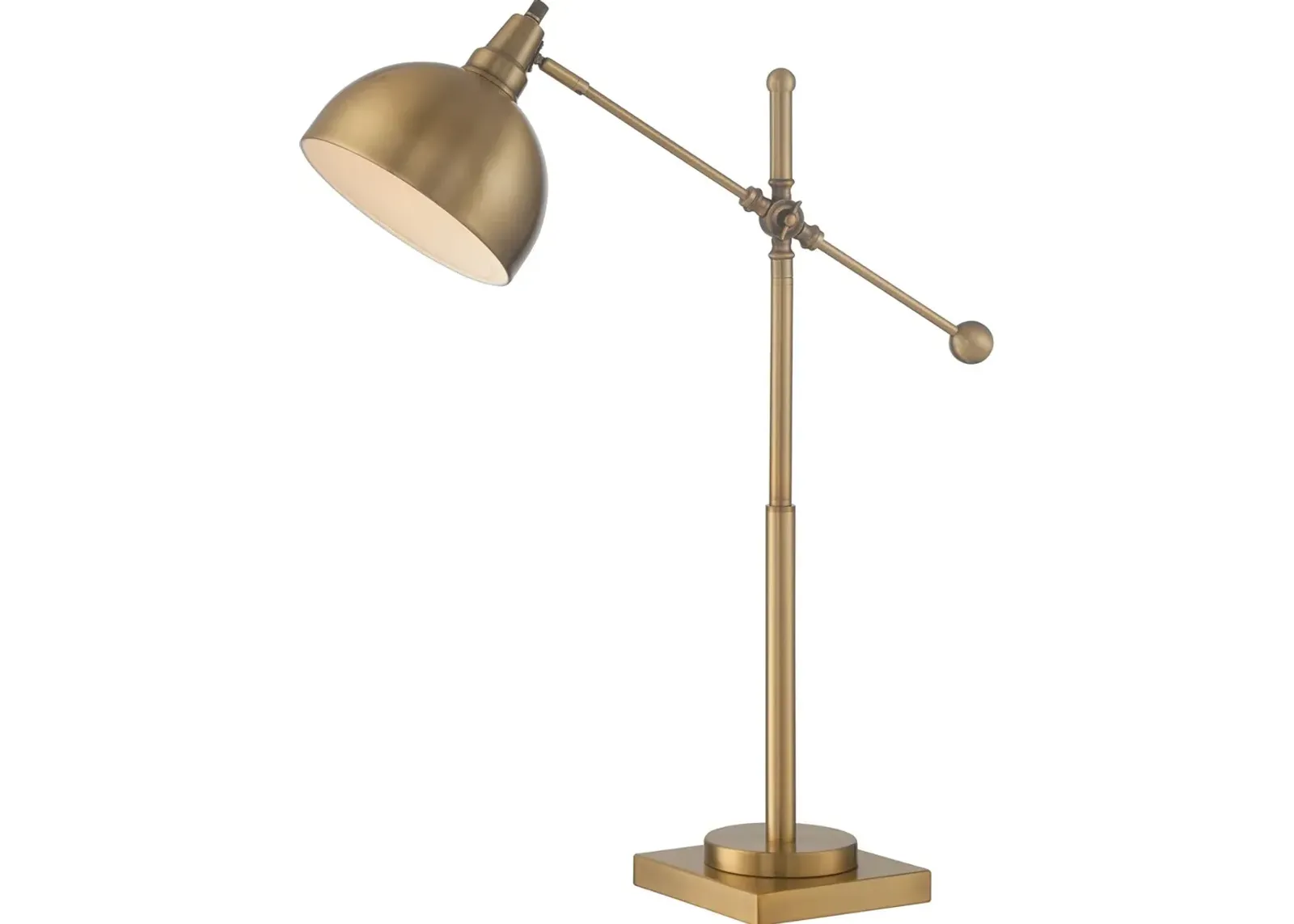 Cupola Brushed Brass Desk Lamp