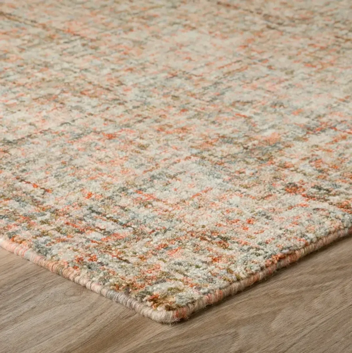 Calisa 5 x 8 Kaleidoscope Rust Area Rug