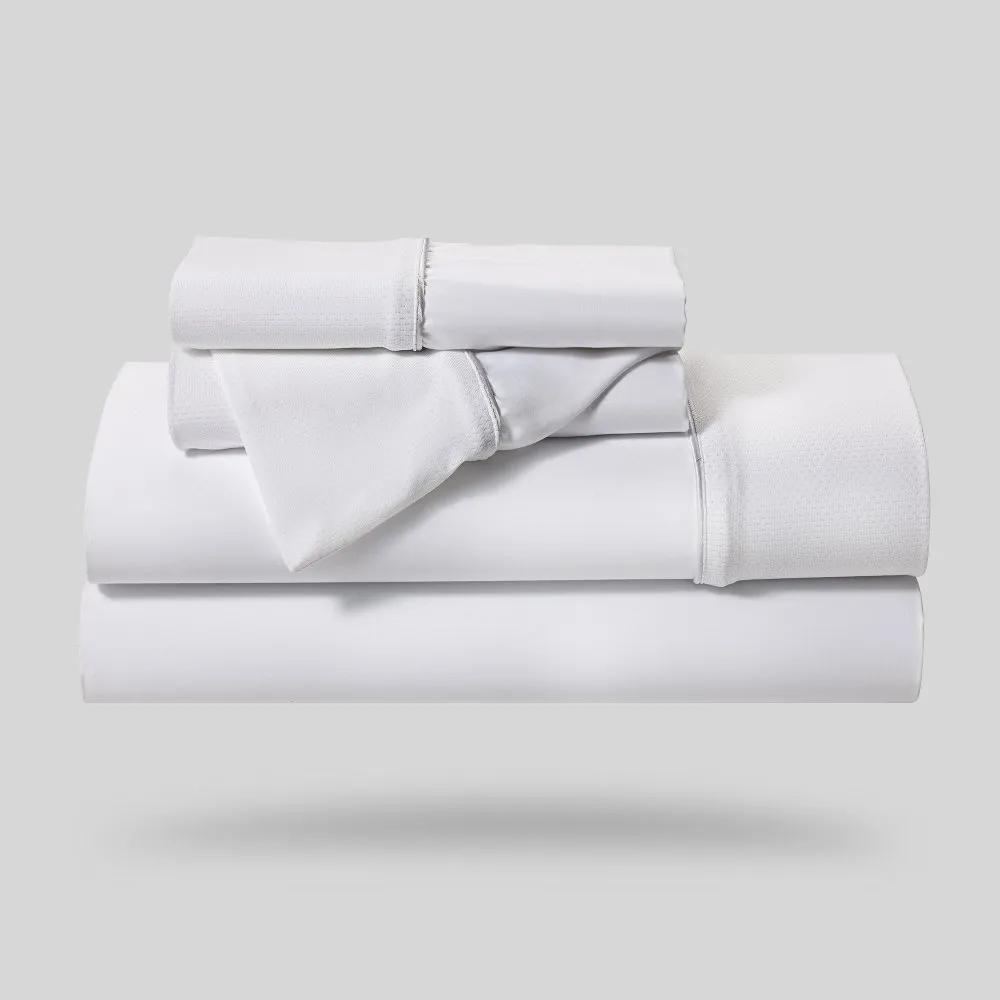 Bedgear White Hyper Cotton Queen Bed Sheets