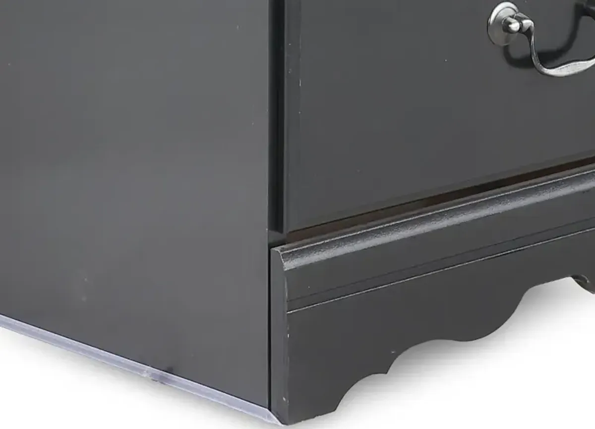 Huey Vineyard Black Nightstand