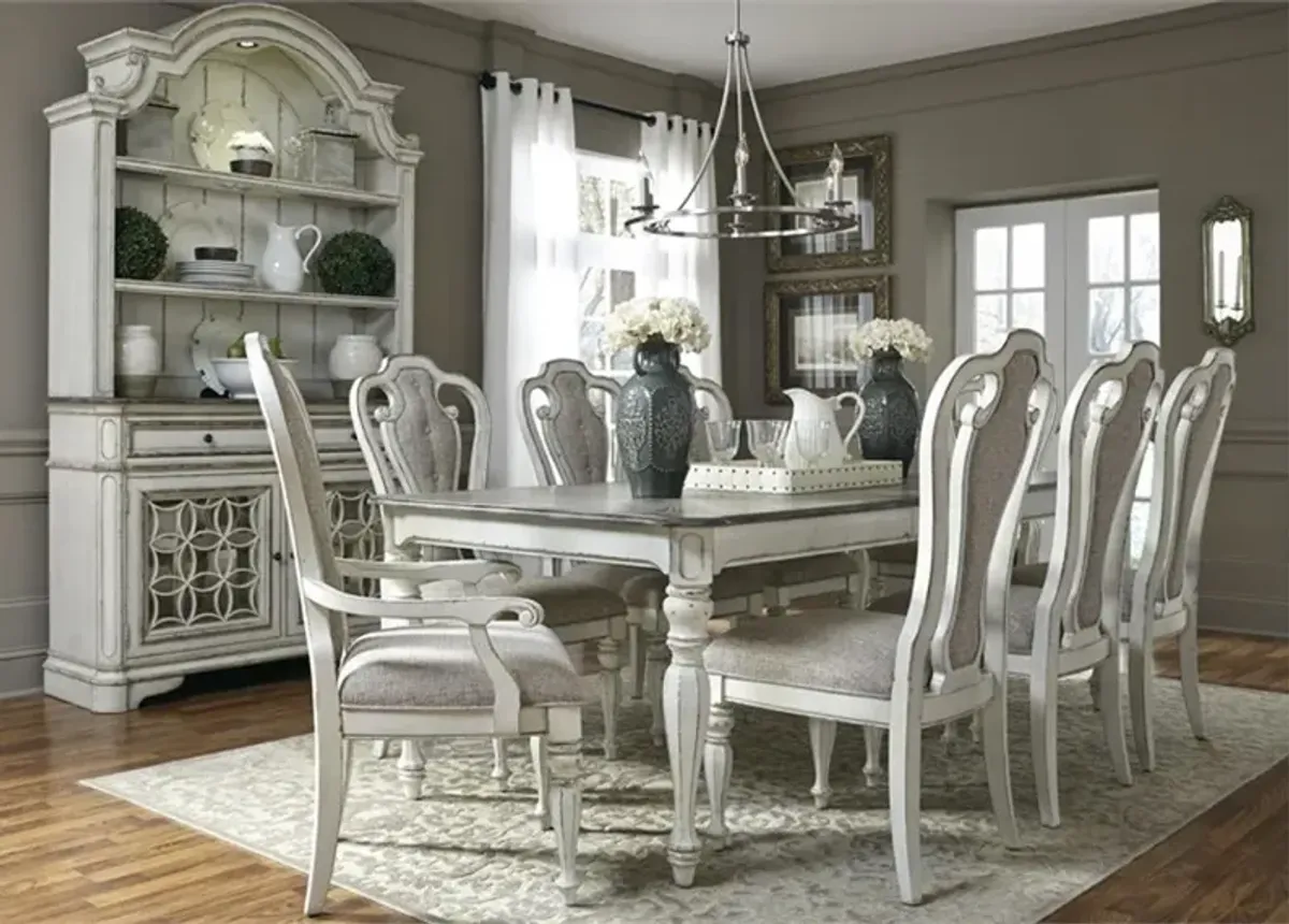 Magnolia Manor Antique White Upholstered Dining Chair