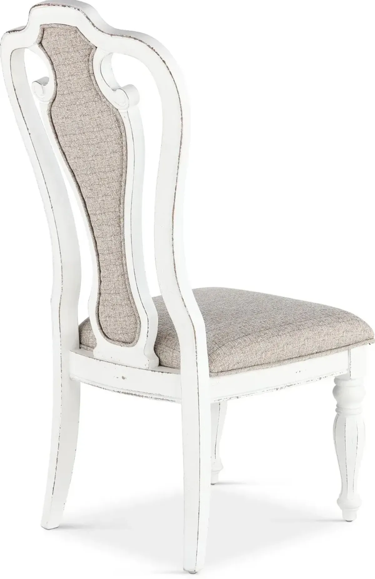 Magnolia Manor Antique White Upholstered Dining Chair